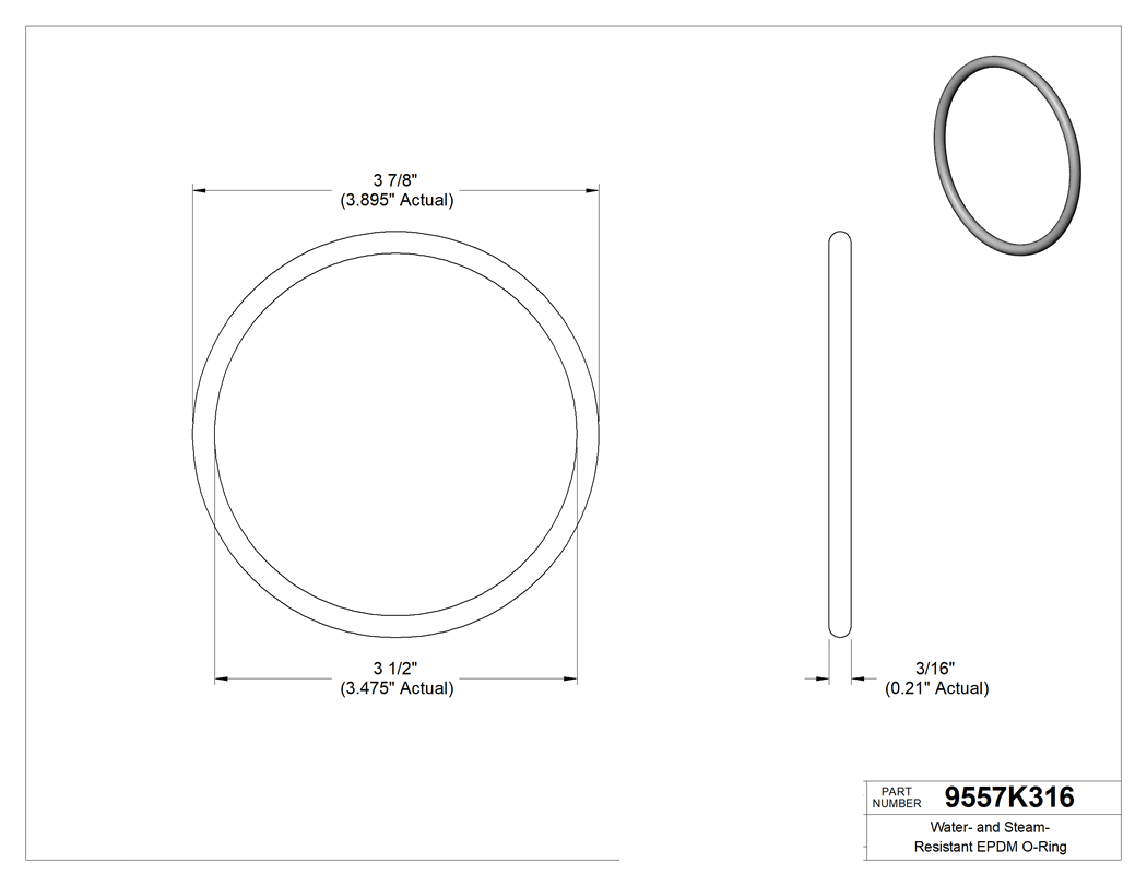 Technical drawing - 9557K316